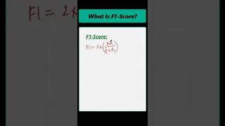 Thumbnail: F1-score metric in Machine Learning 😎😎 #pythonshot