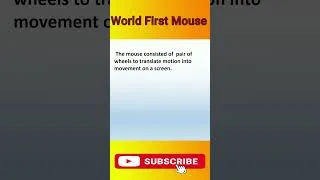 Thumbnail: world first mouse | first mouse in the world | who invented mouse