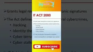 Thumbnail: information technology act 2000 | it act 2000 | information technology act​