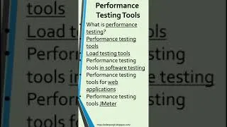 Thumbnail: Performance Testing Tools-Load Testing Tools-Performance Testing Tools For Web Applications-Testing