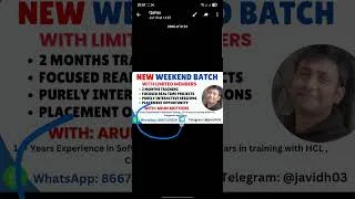Thumbnail: New Selenium Java Automation Training Batch Announcement