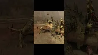Thumbnail: Can Gotrek Make Short Work of Feral Dread Saurian in Total War: Warhammer 3? #shorts