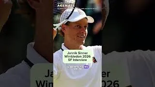 Thumbnail: "Feels Good To Be Back In A Grand Slam Final" - Jannik Sinner After Win vs Djokovic | Wimbledon 2026