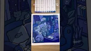 Thumbnail: Cozy Bobbie Goods Coloring Page 🌙 Night Effect Tutorial