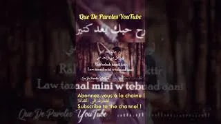 Thumbnail: Ziad Bourji  - Ana Weyak (Paroles / Lyrics / كلمات) #shorts