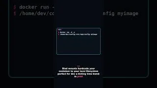Thumbnail: Stop Using Bind Mounts in Production Docker Containers #Shorts