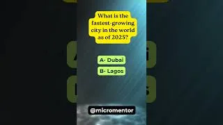 Thumbnail: What is the fastest growing city in the world #facts #biologicalwonders #earthinformation