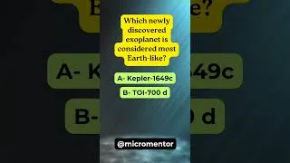 Thumbnail: Which newly discovered exoplanet is considered most earth like #earthfacts #facts #biologicalwonders