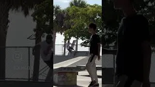 Thumbnail: Boardsliding a half concrete half metal ledge