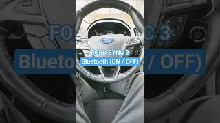 Thumbnail: How to Turn Bluetooth ON / OFF | Ford SYNC 3 #ford #auto