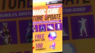 Thumbnail: OMG 😳 FREE MAGIC CUBE EVENT FREE FIRE 9TH ANNIVERSARY | FREE FIRE NEW EVENT | FF NEW EVENT #shorts​