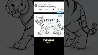 Thumbnail: How to draw a Tiger #drawing #tigerdrawing #qweart