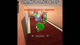Thumbnail: beating teamers + exploiter with cc cmds #roblox #mm2 #murdermystery2