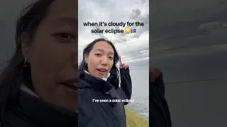 Thumbnail: What a cloudy solar eclipse looks like