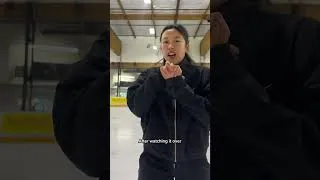 Thumbnail: attempting yuna kims layover spin 🌀 #figureskating #iceskating #vlog #camelspin #yunakim