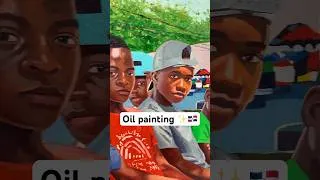 Thumbnail: Oil painting 🎨✨🇩🇴 #acrylicpainting #dominicanrepublic #painting #drawing #artist #howtopaint #art