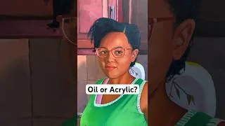Thumbnail: Oil or acrylic paint? #acrylicpainting #painting #dominicanrepublic #oilpainting #pintura #dibujo