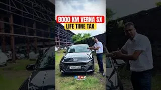 Thumbnail: 8000 KM VERNA SX LIFE TIME TAX #rahulxstreme #shorts #usedcarsforsale
