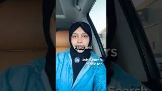 Thumbnail: Day 3: LinkedIn job search hacks for freshers! #jobsearch #freshers #fresherjobs #jobhacks #linkedin