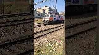 Thumbnail: WAP7 ले गया Inspection Coach को Ghaziabad की ओर – Rare Moment! #wap7 #indianrailways #trainshorts