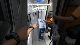 Thumbnail: Facilities in premium train ✅🚂#viral #explorepage #ytshorts #trending #railway #contentcreator ￼