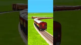 Thumbnail: Rajdhani express vs pessenger express running at diamond railway tracks #shorts  #trainsimuletor