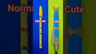 Thumbnail: stationary challenge cute and normal items🥰🥰 #art #smartartandcrafts #funny #artscraft #drawing