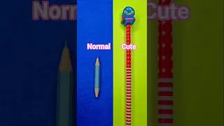 Thumbnail: challenge cute vs normal🥰🥰 #art #smartartandcrafts #funny #artscraft #drawing #colors #abcd