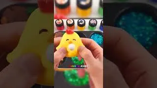 Thumbnail: Satisfying Video l How to Make Rainbow Slime Squishy Chick with Mixing Ballsand Painted Cutting ASMR