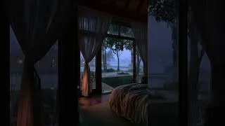 Thumbnail: 🌧️Stay in Calm for 30 Seconds -Cozy Cabin Rain | Sleep, Stress relief #rainsounds #relax
