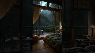 Thumbnail: 🌧️Stay in Calm for 30 Seconds -Cozy Cabin Rain | Sleep, Stress relief #rainsounds #relax