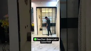 Thumbnail: Slim sliding glass partition | sliding partition | aluminium sliding partition #raiseinteriors