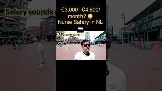 Thumbnail: Nurse Salary in Netherlands 😳 €3,000–€4,800/month?