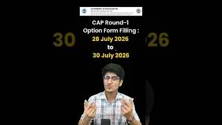 Thumbnail: CAP Round Full Schedule 2026 | CAP Round 1 | Option Form Filling | Spot & ILS Round | Engineering