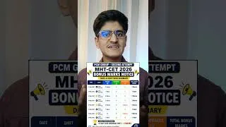 Thumbnail: MHT-CET 2026 2nd Attempt Final Answer Key Released | Bonus Marks Breakdown | Official Update