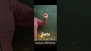 Thumbnail: Sets - A set must have unique elements #shorts #set #short