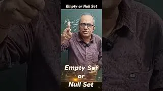 Thumbnail: Empty Set or Null Set @RajeshTutorials #shorts #short #shortsfeed