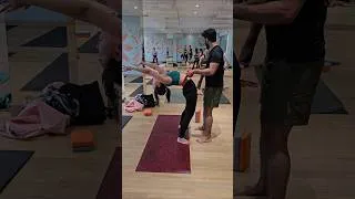 Thumbnail: Learn to go into chakrasana from standing 🤩✨️🔥 #rajyogaclasses #chakrasana #backbend #backbendclass