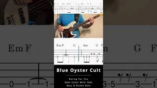 Thumbnail: Blue Oyster Cult - Burning for You (Bass Cover With Tabs Bass & Drums Only) #bass #tabs #cover #rock