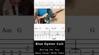 Thumbnail: Blue Oyster Cult - Burning for You (Bass Cover With Tabs) #bass #cover #tabs #rock #classicrock