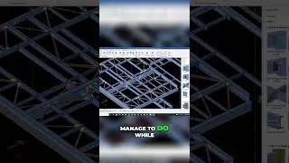 Thumbnail: Artificial Intelligence in Steel Detailing with COMOSYS 🔥 #steeldetailing #teklastructures #comosys
