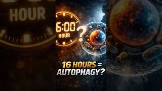 Thumbnail: “16 HOURS = AUTOPHAGY?” I 16 घंटे Fasting के बाद Autophagy ON? सच क्या है? | Fasting & Autophagy