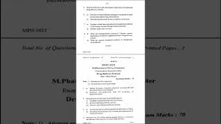 Thumbnail: 🔥 RGPV M.Pharm 2025 PYQ | Drug Delivery Systems | Exam Paper PDF | Must Watch