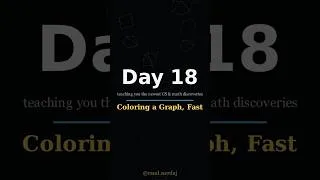 Thumbnail: Coloring in the lines, but optimally? #maths #rand.nerdaj
