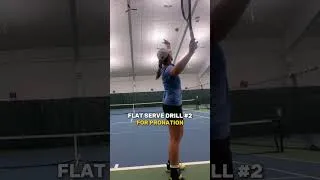 Thumbnail: Flat Serve Pronation Drills #tennis #shorts #tennisplayer #juniortennis #tennisserve