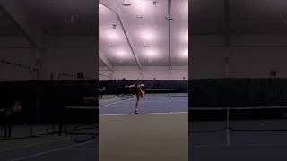 Thumbnail: SLOWMO Serve w Targets🎯 #serve #tennis #juniortennis #collegetennis