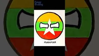 Thumbnail: Drawing Myanmar CountryBall #flag #countryballs #drawing