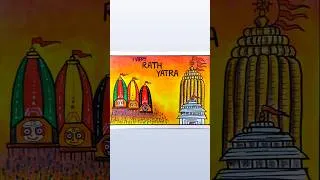 Thumbnail: Ratha Yatra drawing | easy rath making