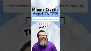 Thumbnail: Minute Cryptic | August 29, 2026