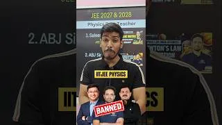 Thumbnail: ❌️ Best IIT-JEE Physics YouTube Teachers 👌 | JEE 2027 & 2028 #iit #shorts